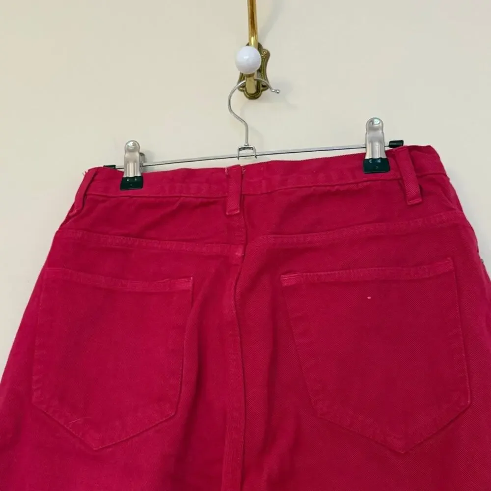 Vintage 90s High Waisted Hot Pink Mom Jeans - Picture 4 of 5